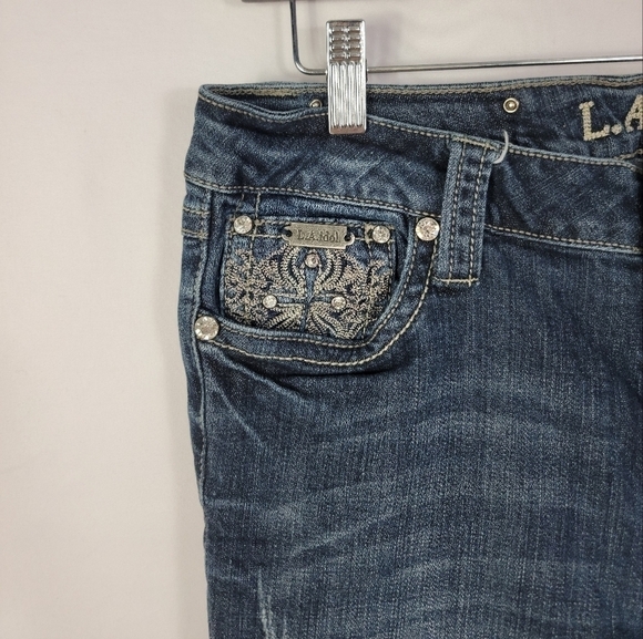 L.A Idol Size 11 Skinny Jeans - Picture 4 of 6